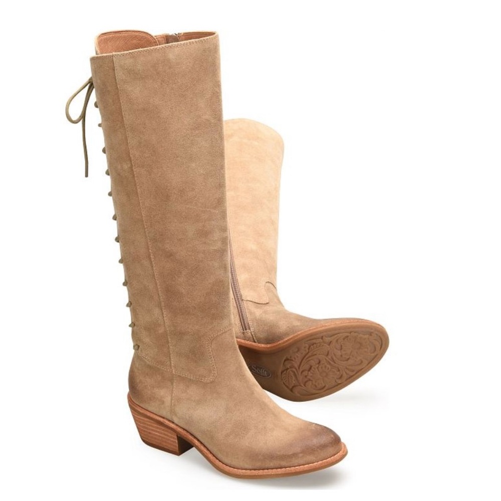 Sofft Waterproof suede knee high boots